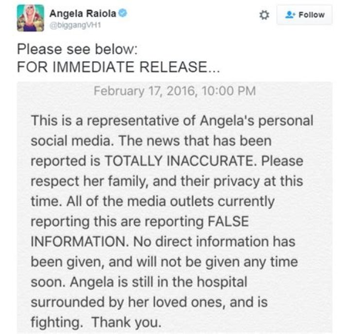 Angela Raiola Cause of Death, How did Angela Raiola Die?