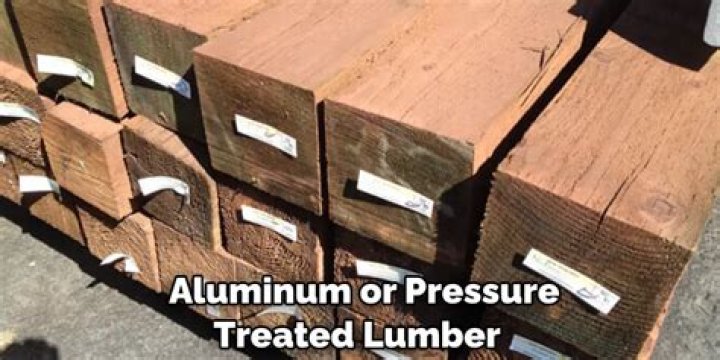 Can you put aluminum over treated lumber?