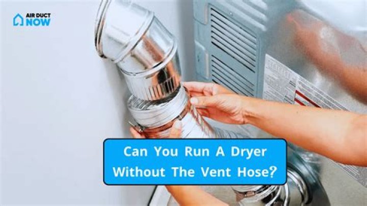 Can you run a dryer without a vent?