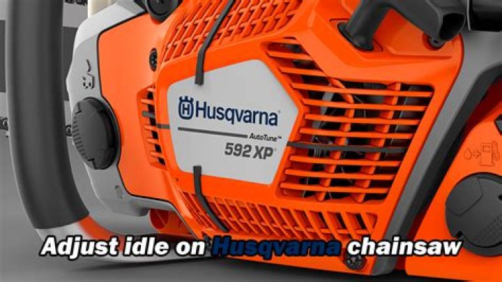 How do you adjust the idle on a Homelite chainsaw?