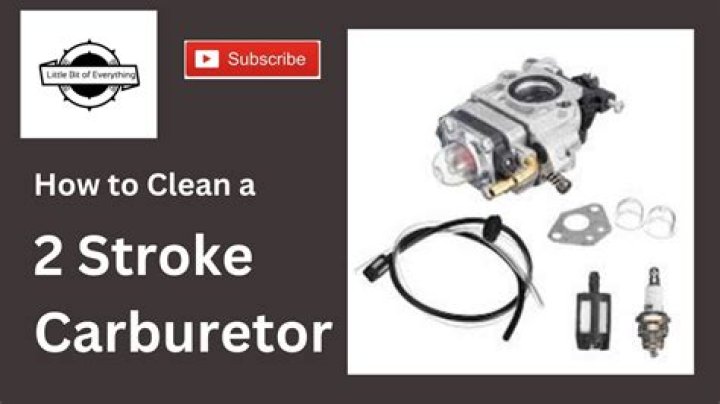 How do you clean a 2 stroke carburetor?