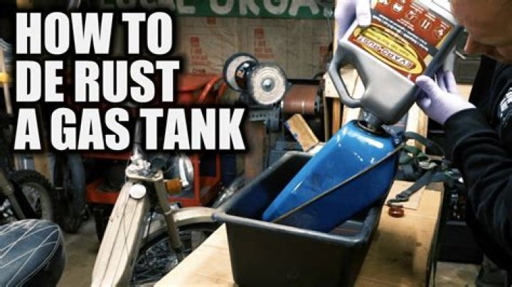 How do you clean a metal fuel tank?