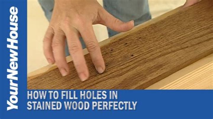 How do you fill holes in hardiplank?