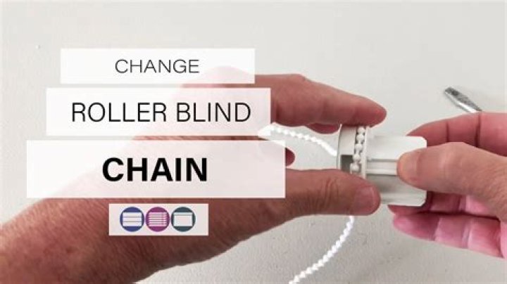 How do you fix a broken roller blind chain?