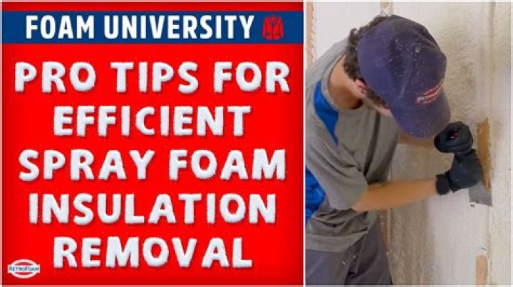 How do you remove foam insulation from clothes?