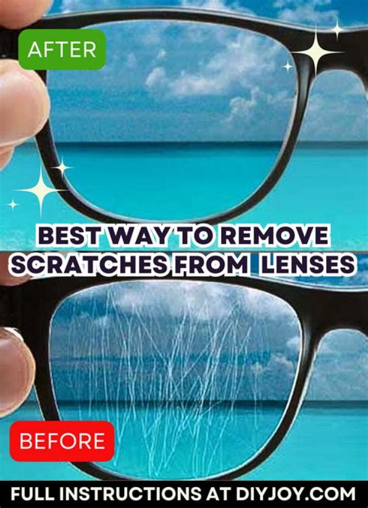 How do you remove residue from eyeglass frames?