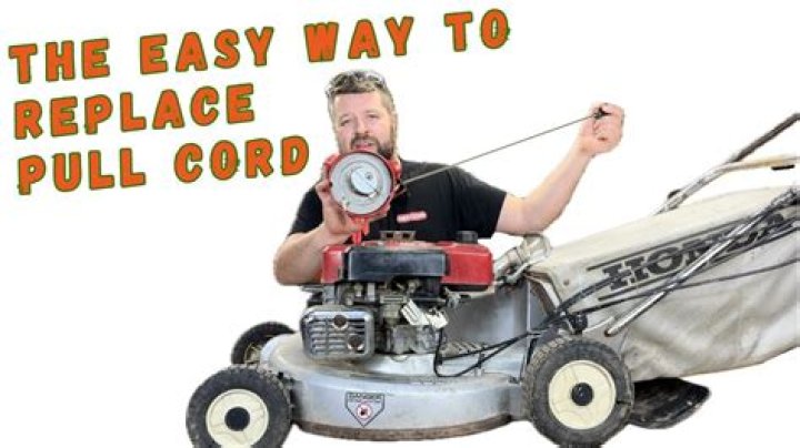 How do you replace a pull cord on a Honda lawn mower?