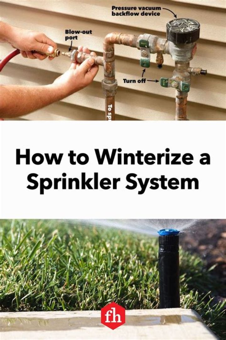 How do you winterize a Rainbird irrigation system?