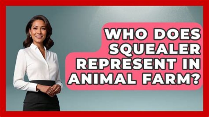 How does squealer represent propaganda?