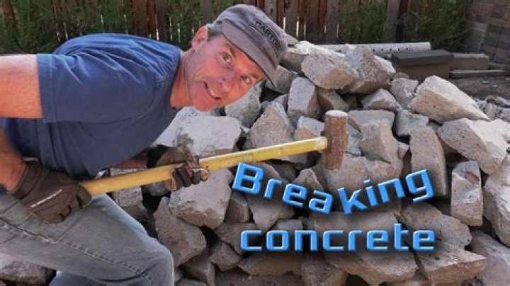 Is breaking up concrete a physical change?