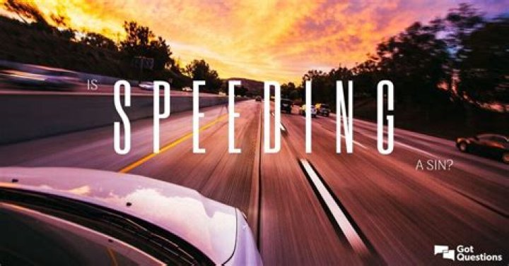 Is speeding a sin?