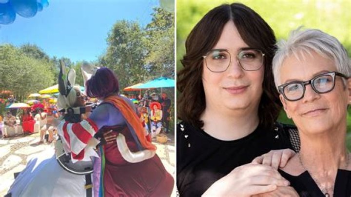 Jamie Lee Curtis officiated her daughter’s cosplay wedding in their backyard