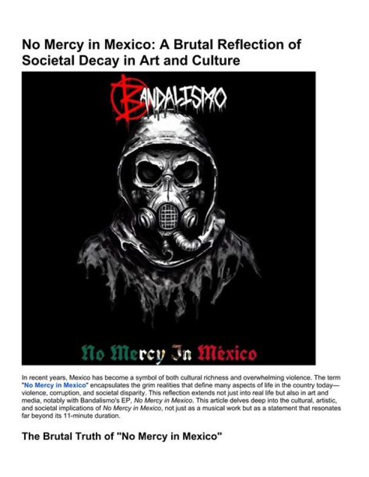 No Mercy in Mexico Documenting Reality Video