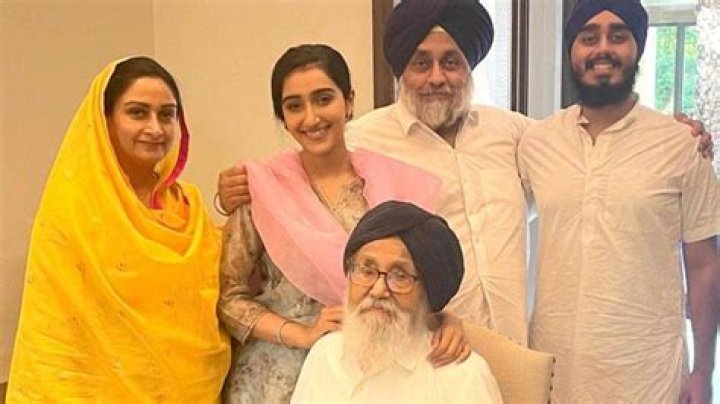 Parkash Singh Badal Son Sukhbir Singh Badal, Wife And Family