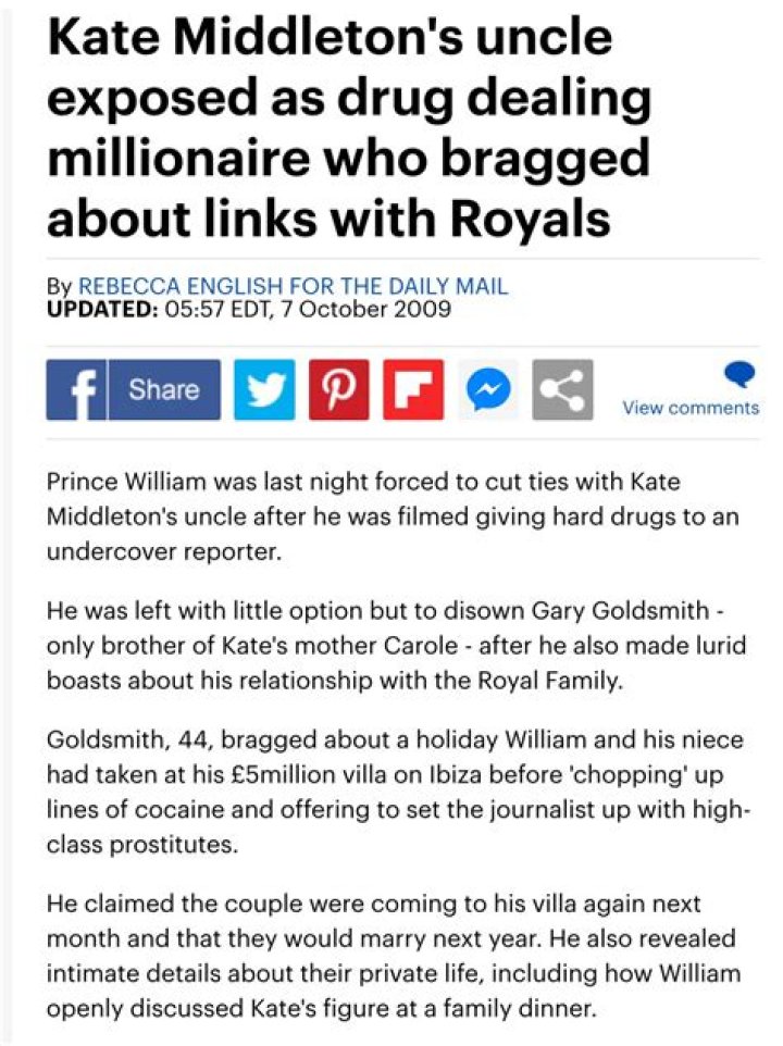 The Times: Carole Middleton left a trail of financial destruction in her wake