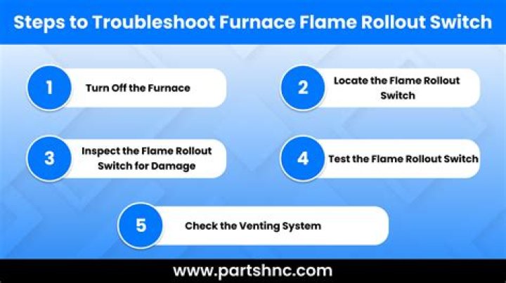 What can causes a flame rollout switch to trip?