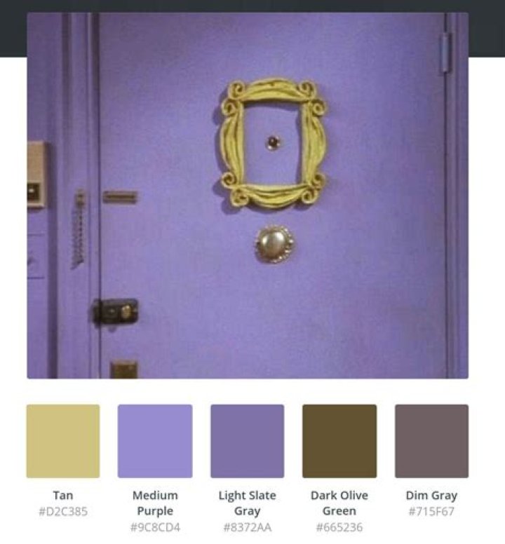 What color is the Friends door?