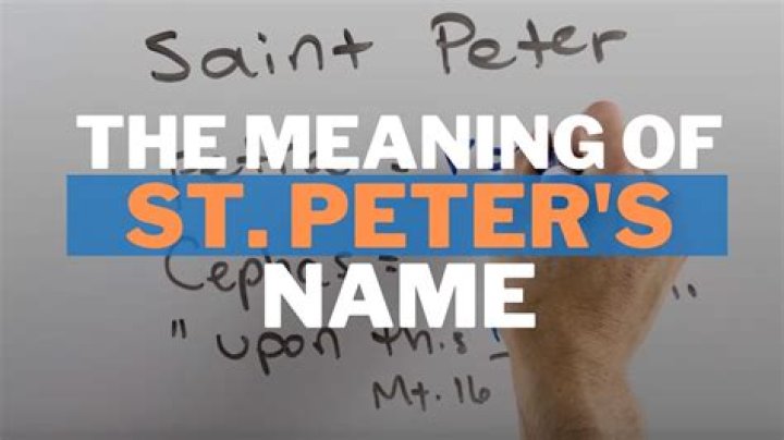 What does the name Peter mean in Hebrew?