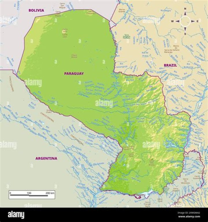 What is the physical features of Paraguay?
