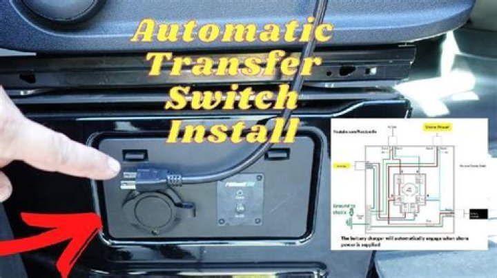 Where is the transfer switch in an RV?