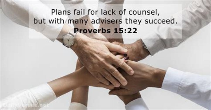 Why is a multitude of counselors valuable (Proverbs 15:22)?